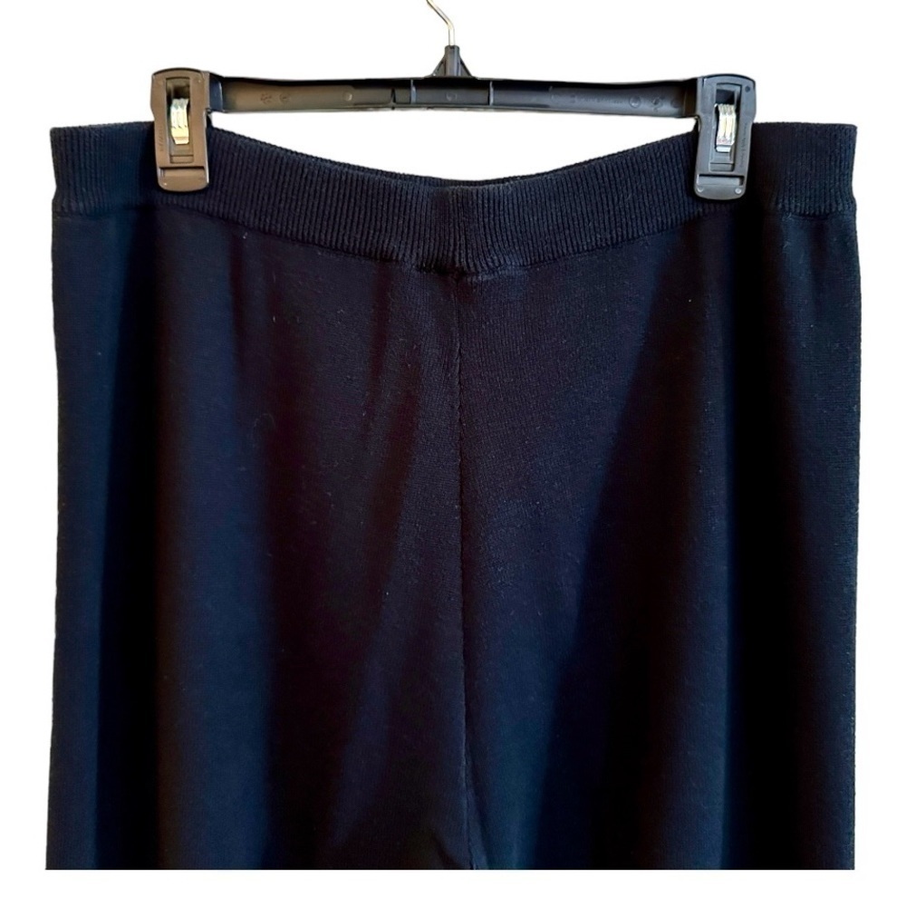 DRESSBARN, WOMENS, ELASTIC WAIST, PULL-ON STRETCH KNIT PANTS IN BLACK. SIZE XL - Picture 5 of 6